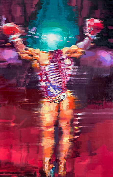 Crucifixion #2 Pittura, 30x19 in
