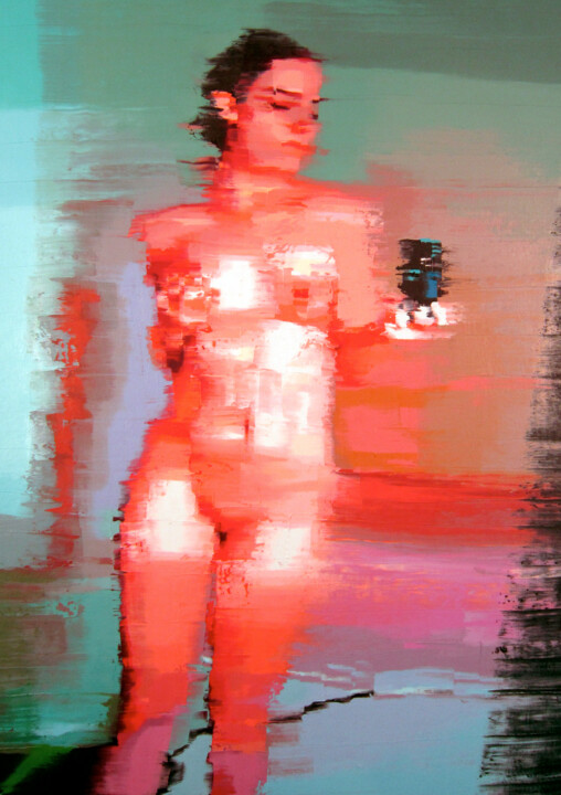 Self Portrait #3 绘画, 27x19 in