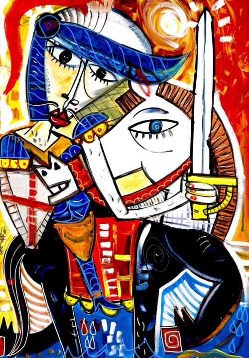 Pupo Combattente 绘画, 39.4x27.6 in