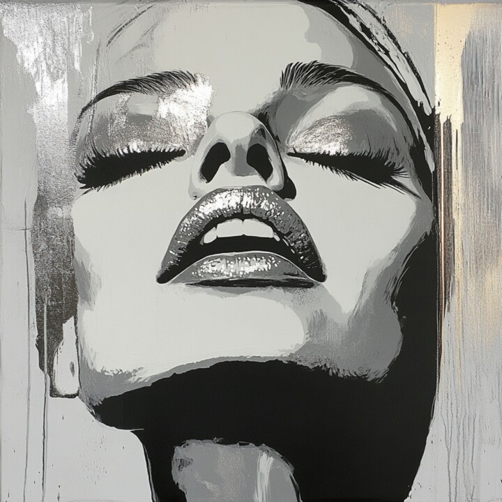 SILVER WOMAN Картина, 19,7x19,7 in
