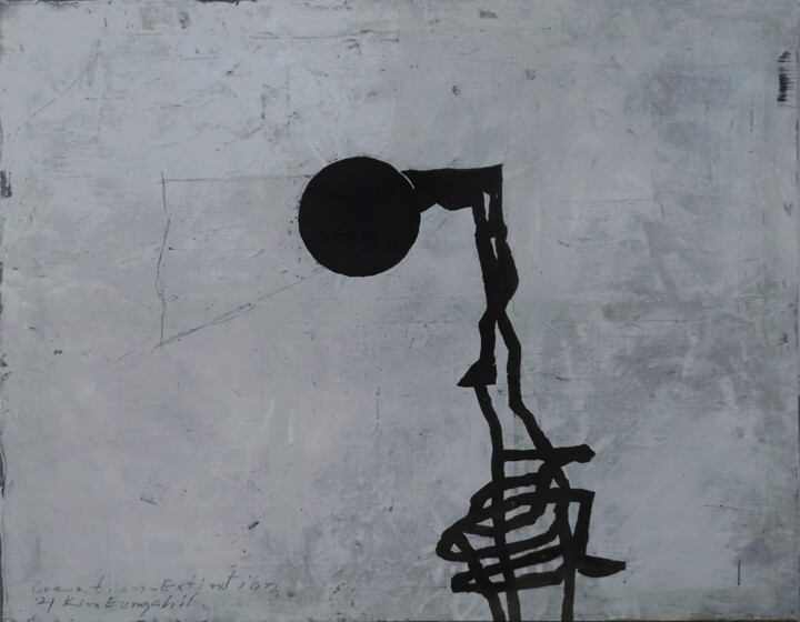 Creation & Extinction 2001 绘画, 51.2x63.8 in