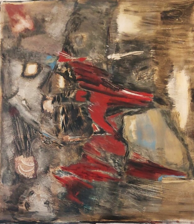 Boulversements 绘画, 33.1x30.7 in