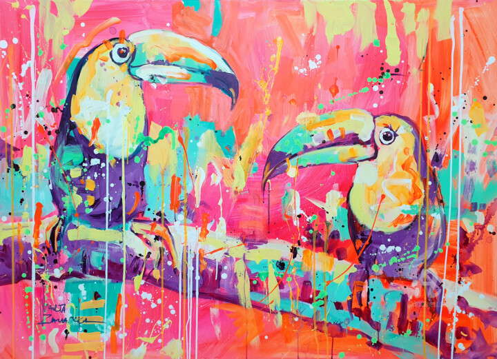 Pink Happiness Pittura, 39,4x55,1 in