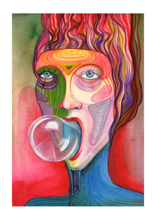 waiting for you 绘画, 10.2x7.1 in
