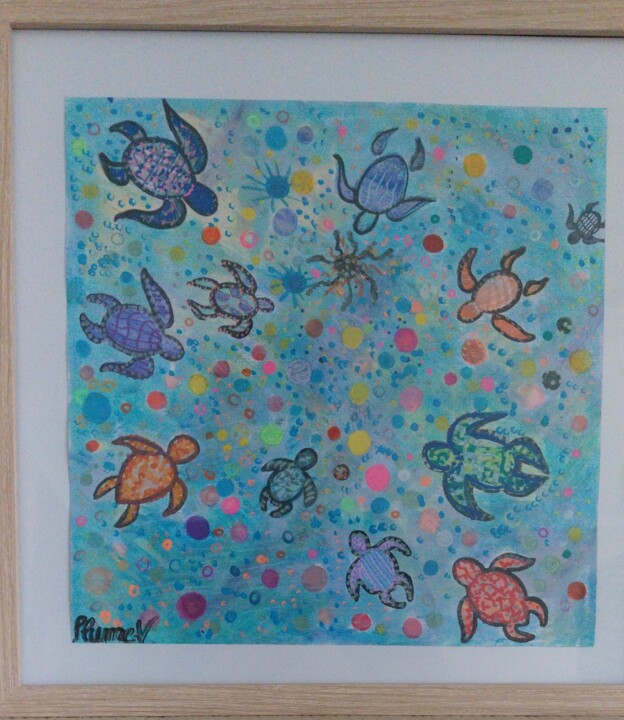 Turtles news 图画, 15.8x15.8 in