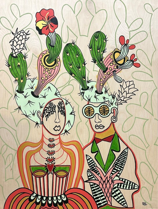 We bloom 绘画, 40x30 in