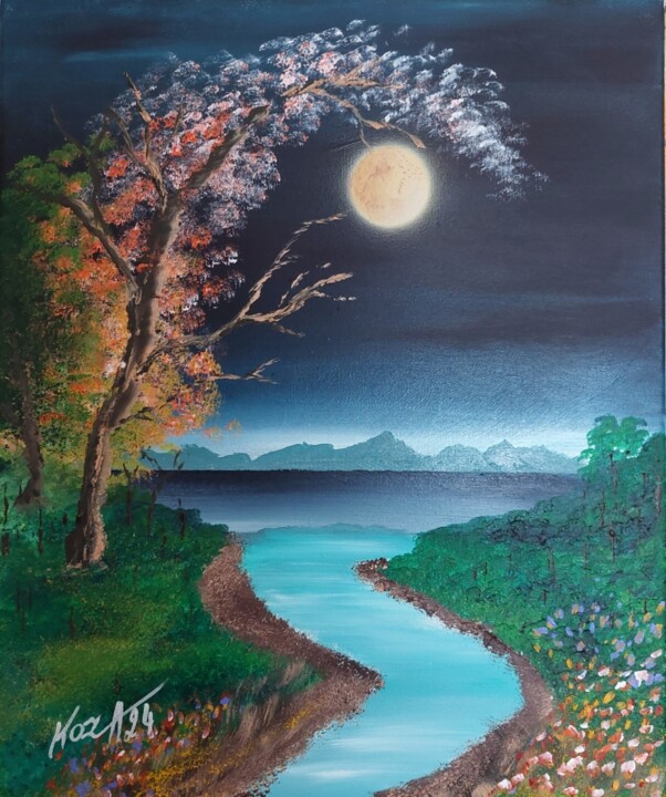 Peinture intitulée "Douceur" par Pascal Koza, Œuvre d'art originale, Acrylique Monté sur Châssis en bois
