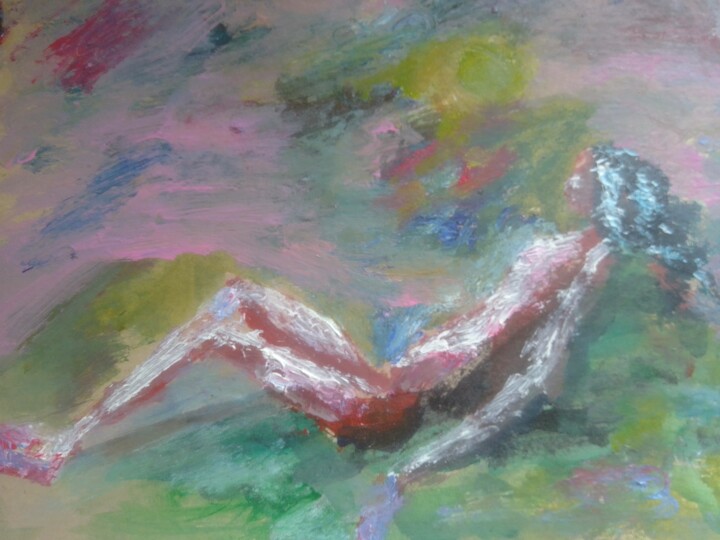 Богиня на холме 绘画, 11.8x17.7 in