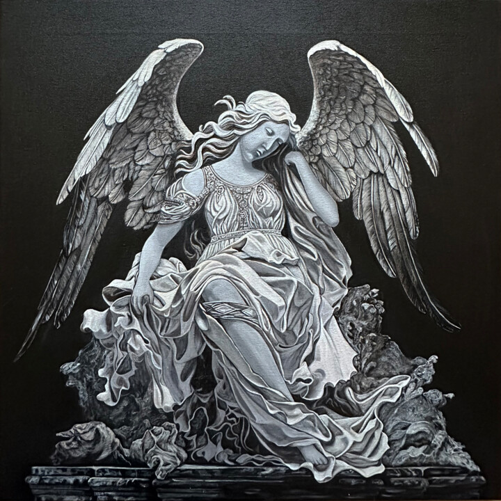 Angel 绘画, 23.6x23.6 in