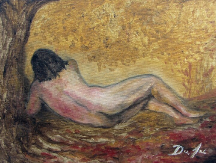 Sátiro outonal (Autumn satyr) 绘画, 11.8x15.8 in