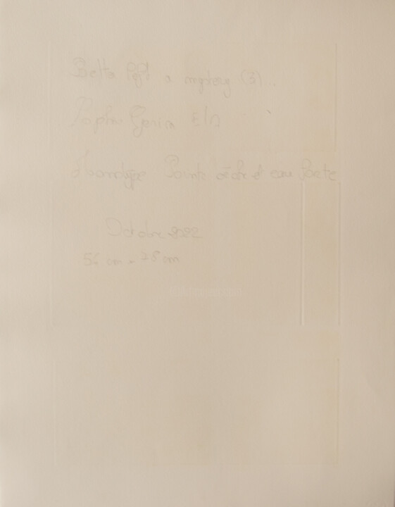 Arrière de l'œuvre