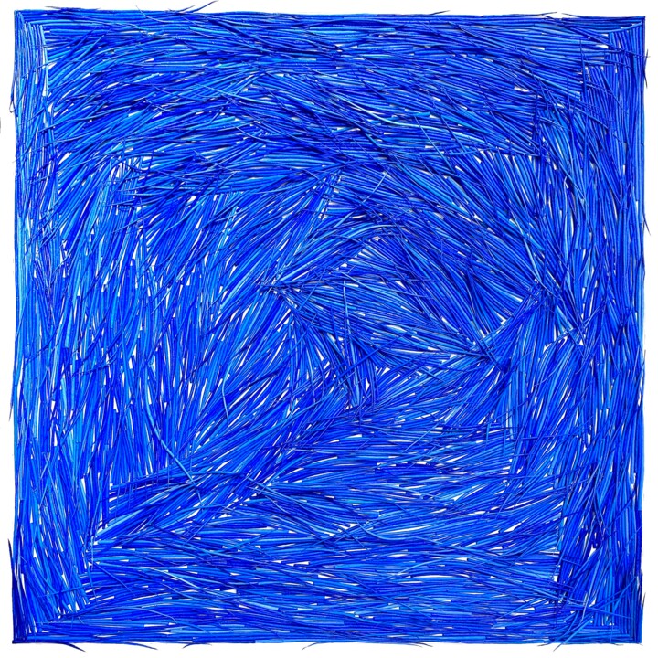 Blue Painting, 39.4x39.4 in