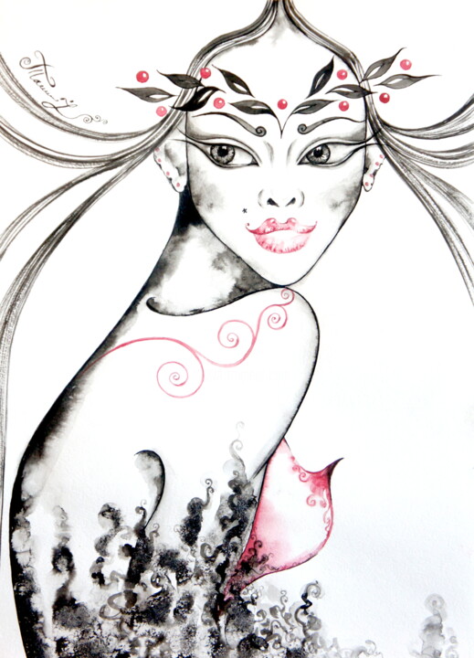 Ornella 绘画, 16.9x11.4 in