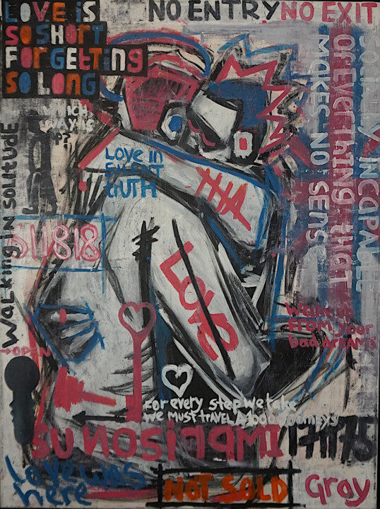 Imprision Love 미술작품, 47.2x39.4 in