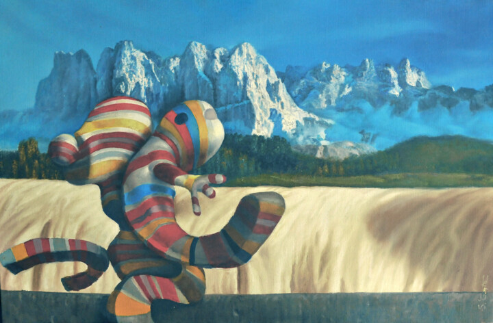 sapere silente 绘画, 15.8x27.6 in