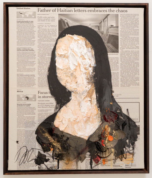 UNTITLED Portrait work (Mona Lisa) 绘画, 17.9x15 in