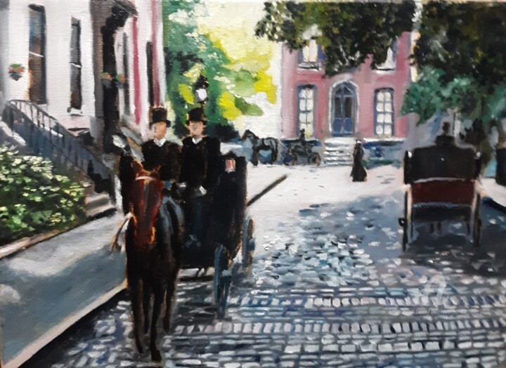 End of an Era Chicago 1890s 绘画, 9x12 in
