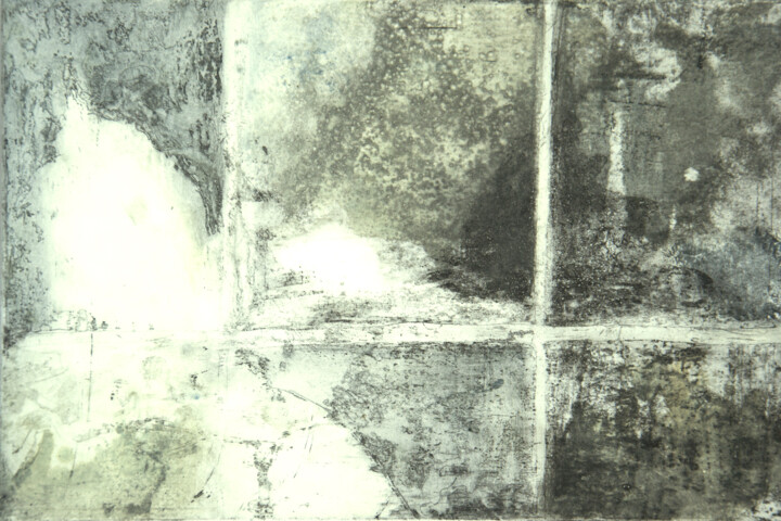 Gravures & estampes intitulée "Fenêtre sur..." par Sophie Gerin, Œuvre d'art originale, Eau-forte