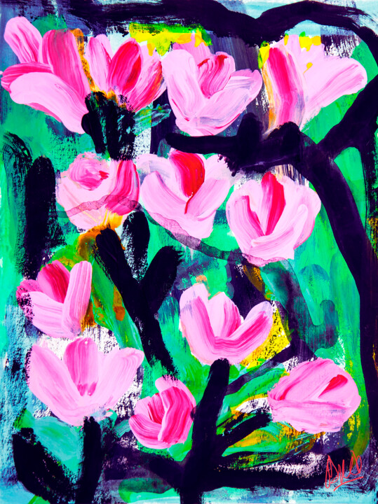 Mi jardín secreto 2 绘画, 39.4x27.6 in