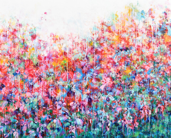 绘画 标题为“Meant to Bloom” 由Misako Chida, 原创艺术品, 丙烯