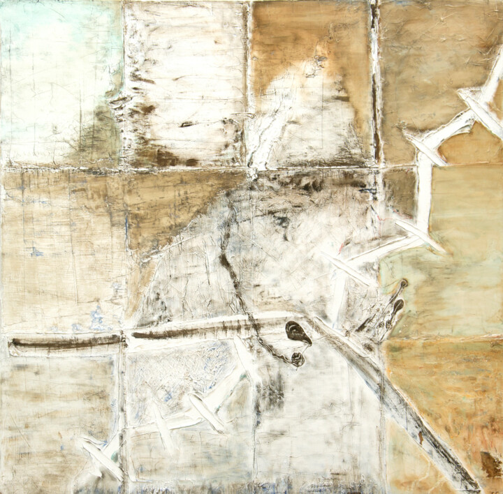 Peinture intitulée "Foudre" par Sophie Gerin, Œuvre d'art originale, Huile Monté sur Châssis en bois