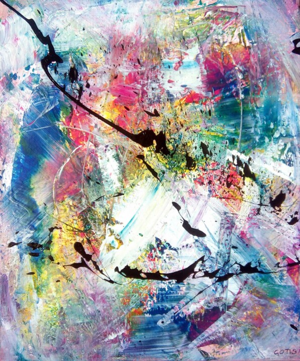 绘画 标题为“Odahra - Abstractio…” 由Davidian Gotis Abstraction Abstraite, 原创艺术品, 丙烯
