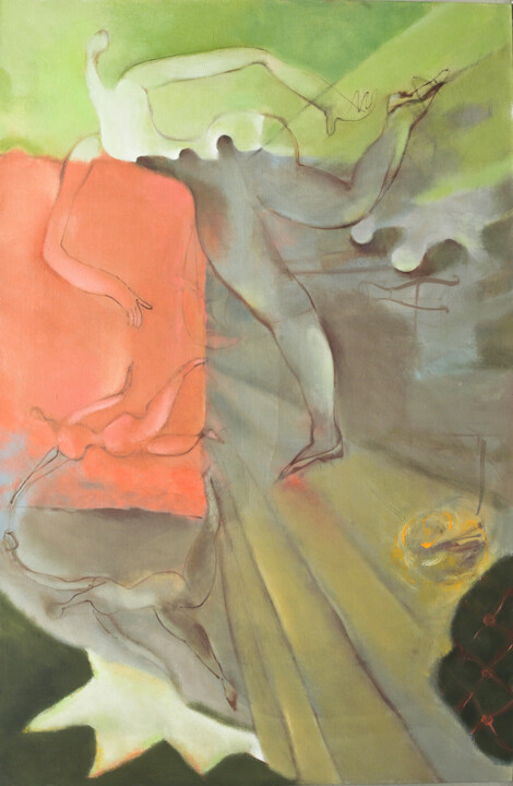 Painting titled "Игра" by Viktoriia Aksenova, Original Artwork, Acrylic