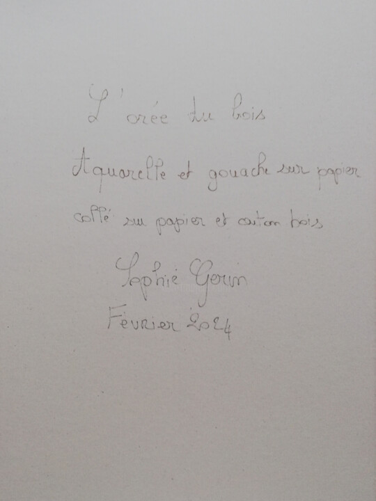 Arrière de l'œuvre