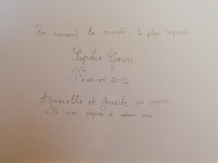 Arrière de l'œuvre