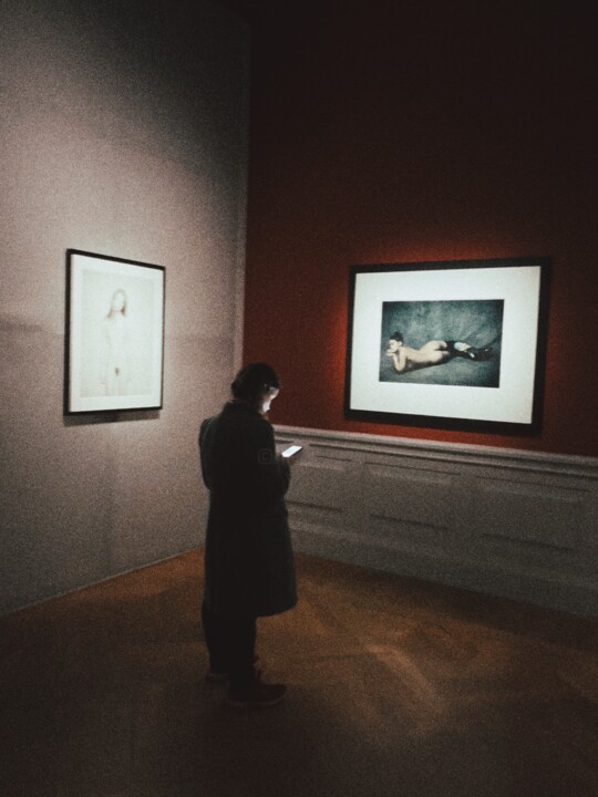 Photography titled "Being attentive" by John Stan, Original Artwork, Digital Photography Mounted on Wood Stretcher frame