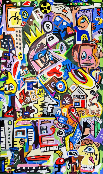 Restricted Freedom 绘画, 53x31 in