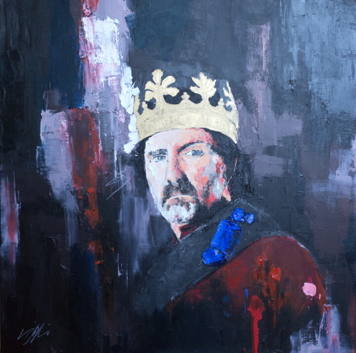 The King 绘画, 25.7x25.7 in