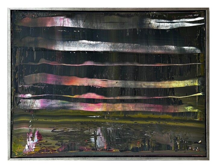 Malerei mit dem Titel "No. 1455_Thunderstr…" von Guido Lötscher, Original-Kunstwerk, Öl Auf Keilrahmen aus Holz montiert