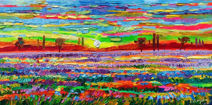 A spring song Schilderij, 15,8x31,5 in