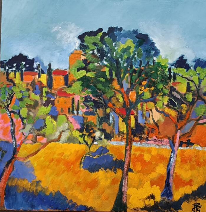 Schilderij,  15,8x15,8 in 