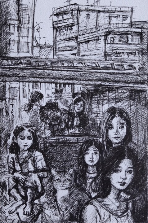 图画,  11.8x7.9 in 