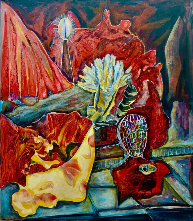 vor dem Ritual 绘画, 31.5x27.6 in