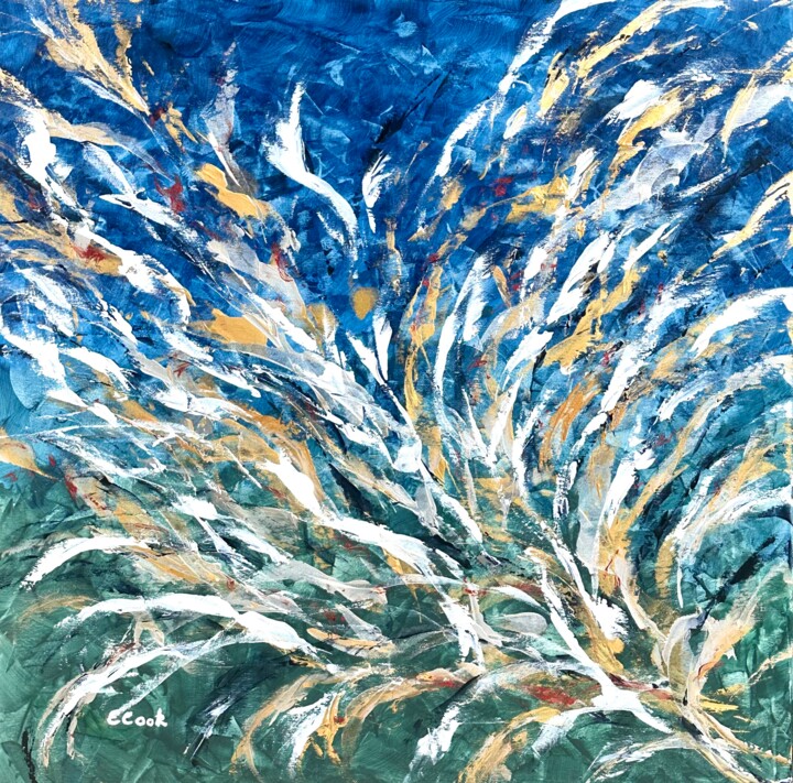 Peinture intitulée "A Spring Crepuscule" par Elisa Cook Benbassat Bassat, Œuvre d'art originale, Acrylique