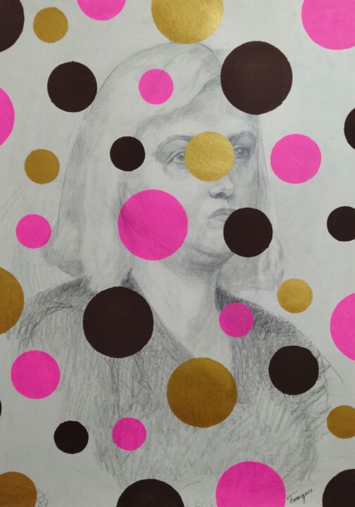 Yayoi Kusama 31 绘画, 23.2x16.5 in