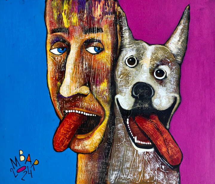 Tell me who your friends are... 绘画, 15.8x19.7 in