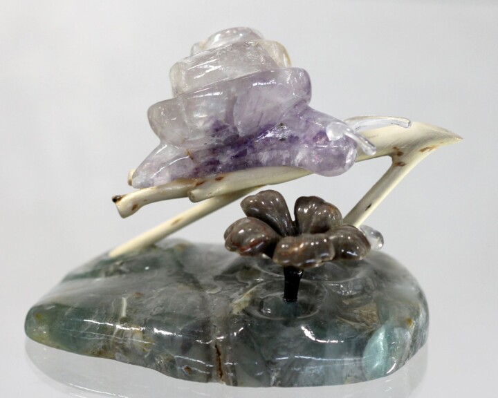 Sculpture intitulée "Contemplation" par Natalya Pecherina, Œuvre d'art originale, Pierre