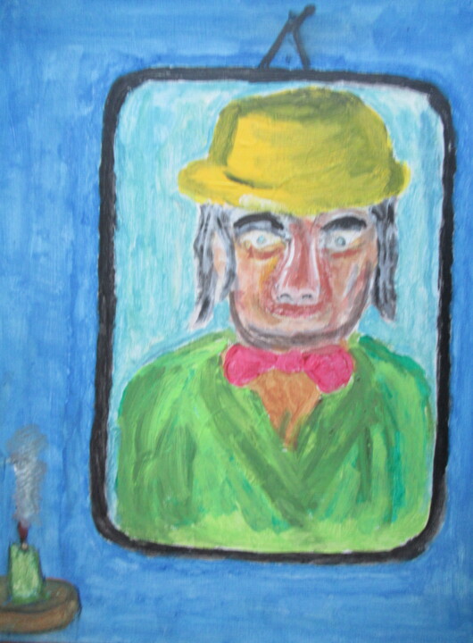 Le clown triste 绘画, 23.6x19.7 in