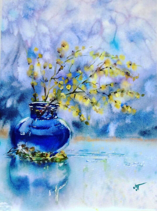 Mimosa 绘画, 15.8x11.8 in