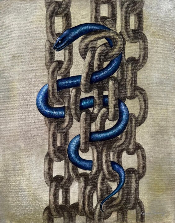 In chains 绘画, 19.7x15.8 in
