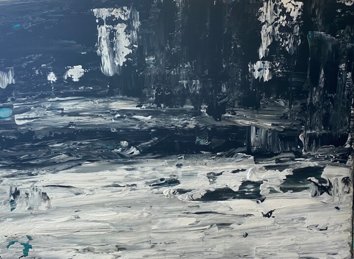 Souffle glacé 绘画, 19.7x27.6 in