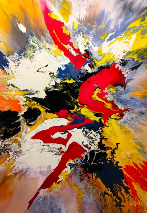 Painting titled "Solution" by Felix Günther, Original Artwork, Acrylic