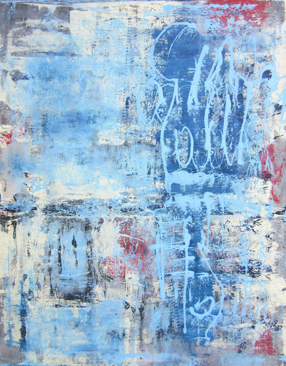 Blue Barock 绘画, 39.4x31.5 in