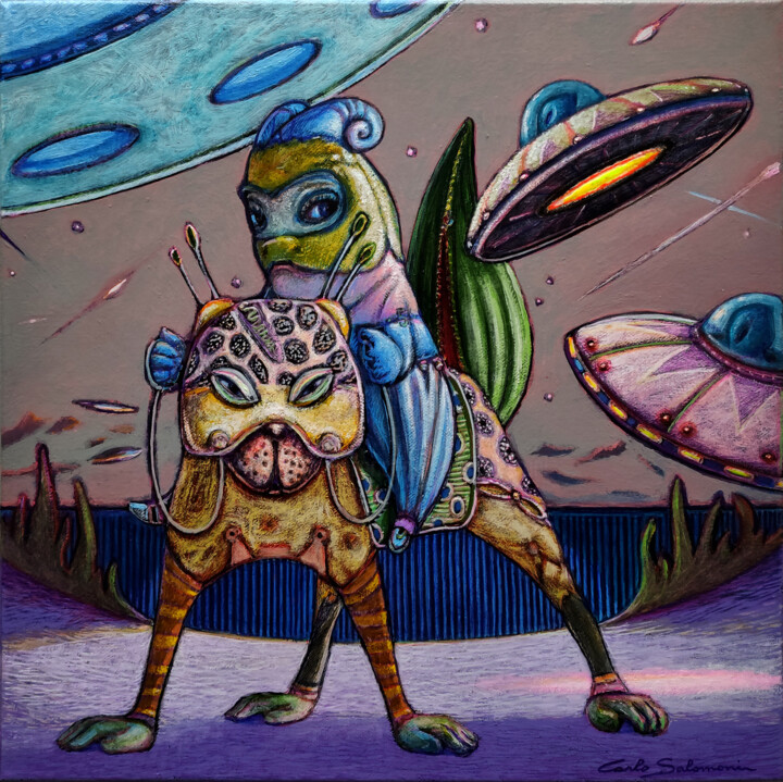 PEOPLES 绘画, 15.8x15.8 in
