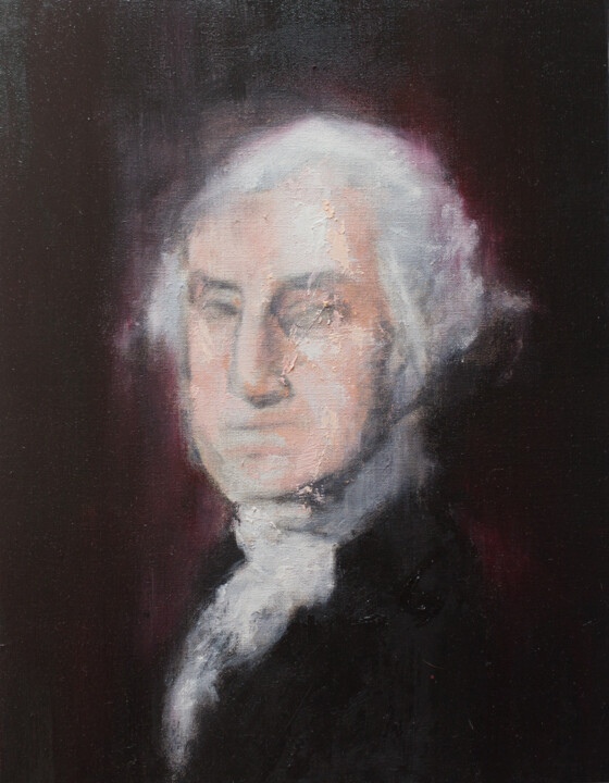 UNTITLED Portrait work. (George Washington) 绘画, 16.1x12.5 in
