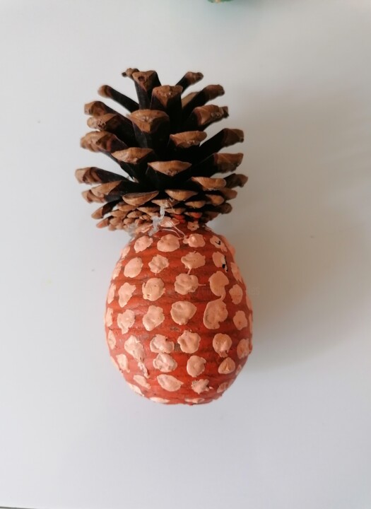 Sculpture intitulée "Ananas miniatures" par Charles Corbin, Œuvre d'art originale, Résine